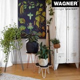 thumbnail of WAGNER Möbelbein HAIRPIN LEG Retro - 12 x 12 x 10 cm, Stahl, goldfarben, Bein schräg & Anschraubplatte - 12821501