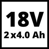 thumbnail of Einhell 18V Akku-Twinpack 4,0 Ah Power-X-Change plus LI-ION Akku Batterie