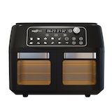 thumbnail of MAXXMEE Heißluft-Fritteuse Doppelkammer 11l - Kombination aus Heißluftofen, Grill & Fritteuse mit 2 XXL-Frittierfächern je 5,5l - Digitales Bedienfeld