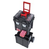 thumbnail of PROREGAL Werkzeugkoffer-Trolley Plus auf Rollen | HxBxT 71,2x49,5x35cm | Polypropylen | Schwarz/Rot
