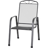 thumbnail of Siena Garden Elda stapelbare fauteuil set van 4 antraciet