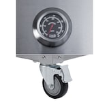 thumbnail of METRO PROFESSIONAL Barbecue a gas con 8 bruciatori e piastra, acciaio inox, 157 x 64 x 122 cm, termometro, con copertura protettiva e ruote, argento