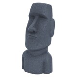 thumbnail of ECD Germany Moai Figur 53,5 cm Grau Steinguss Kunstharz Wetterfest Osterinsel Statue Gartenfigur Skulptur