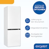 thumbnail of Exquisit Kühl-Gefrierkombination, Kühlschrank mit Gefrierfach, 4-Sterne-Gefrieren, 157 Liter, KGC5231-60-E-050C weiss