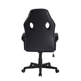 thumbnail of Décoshop26 - Fauteuil de bureau design sportif en synthétique noir maille noir BUR10480