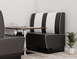 thumbnail of Americano Retro Eckbank | 264x264 cm | Dinerbank Set Schwarz & Weiß | Gastro Sitzbank mit Ecke