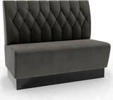 thumbnail of Gastro Sitzbank Amsterdam | 200 cm breit | Samtstoff in Anthrazit | Diamant | Dinerbank