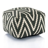 thumbnail of Kelim Sitzwürfel 50x50 H35cm Pouf Fußhocker Sitzhocker Bodenkissen Fußschemel : schwarz