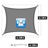 thumbnail of UV Sonnensegel Wasserdicht 1,5 x 2m - Rechteckig - Sonnenschutz Garten Terrasse