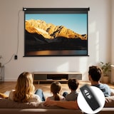 thumbnail of Beamer Projectiescherm wand Electrisch - 171x130 cm / 84 inch - Zwart
