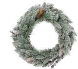 thumbnail of 1 Künstlicher Tannenkranz mit Beeren Zapfen 50cm beschneit Deko Kranz Winter Weihnachten Weihnachtskranz Adventskranz Winterdeko Weihnachtsdeko