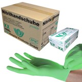 thumbnail of SFM ® GREENLETS : XS Nitrilhandschuhe puderfrei F-tex grün (1000)