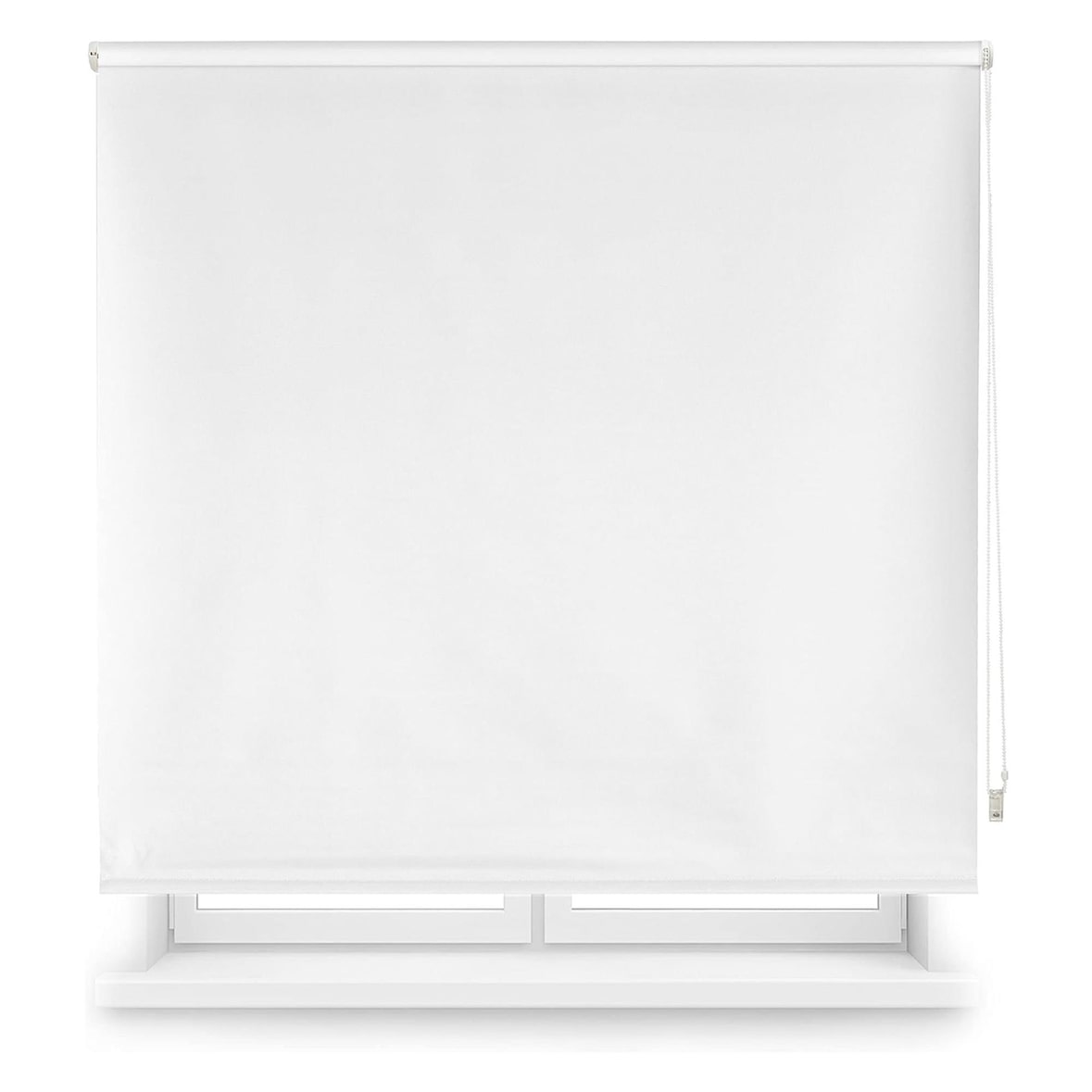WellHome - Estor Enrollable de poliéster Opaco 130 x 175cm (Ancho x Alto) color Blanco Roto