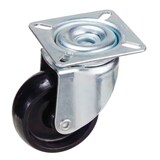 thumbnail of WOLFPACK LINEA PROFESIONAL - Rueda Domestica Poliamida Negra Placa 60 mm.