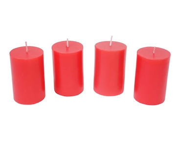Candele rosse per corona dell'Avvento (100x60) - 4 candele - - - Shop