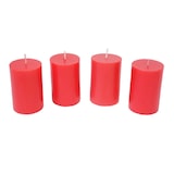 thumbnail of Adventskranz HWC-H49, Weihnachtsdeko Adventsgesteck Gesteck, Holz FSC®-zertifiziert rund Ø 33cm ~ inkl. 4x Kerzen rot