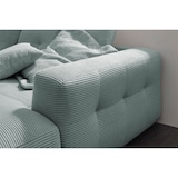 thumbnail of KAWOLA Sofa MIKA Ecksofa Cord hellblau Longchair rechts