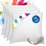 thumbnail of 4er Set Federkissen 100% Federn 40x40 - 300g OEKO-TEX Kissen Füllkissen Bezug Baumwolle weiß / Innenkissen / Kissenfüllung / kleine Kopfkissen / Sofak