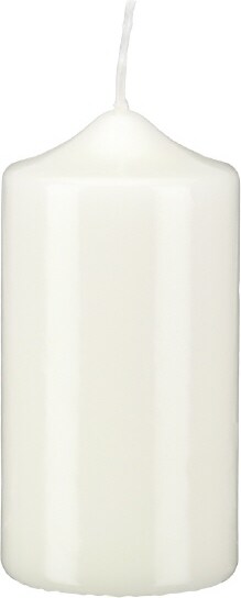 Stumpen Kerzen Elfenben 10 x Ø 8 cm, 6 Stück getauchte Stumpenkerzen mit Spitzkopf in RAL Qualität