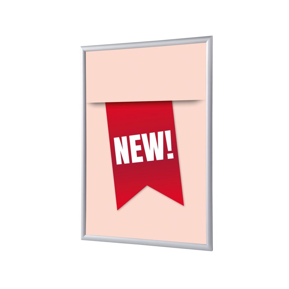 Showdown Klapprahmen - DIN A4 - Komplett-Set - New Englisch - Rot/Silber