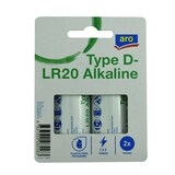 thumbnail of aro D-LR20 Alkaline Batterien, 1.5 V, 2 Stück