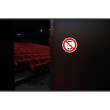 thumbnail of Exacompta 67014E Hinweisschild, Handyverbot, PVC, selbstklebend und rutschfest, 10 cm - Rot