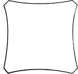 thumbnail of Sonnensegel, winddurchlässig, wasserdurchlässig, 5 x 5 m, 180 g/m², HDPE, Quadrat, Champagne