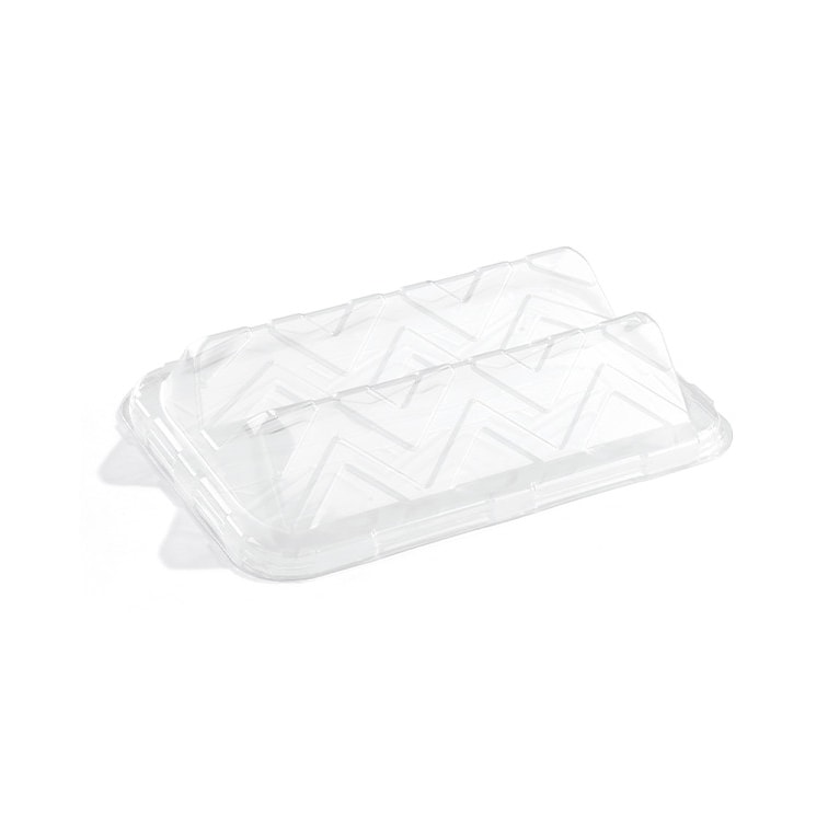 MONOUSO - Plastikdeckel Transparent Rechteckig 35x24x8cm (50 Stück)