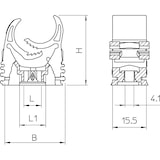 thumbnail of 100 Stk. OBO Bettermann Quick-Schelle M-Quick 15-19LGR 2153106
