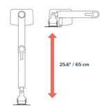 thumbnail of Ergotron LX Monitorhalterung für 2 Monitore mit C-Klemme (45-610-224), schwarz