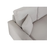 thumbnail of Hoekbank met bed box HWC-L17, bank L-vorm, ligvlak Nosag vering 228cm ~ beige