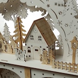 thumbnail of LED Lichterbogen Weihnachtsdorf Winterdorf H: 33,5cm 2stöckig Batterie