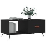 thumbnail of vidaXL Couchtisch Schwarz 90x50x40 cm Holzwerkstoff