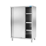 thumbnail of Armadio in acciaio Inox con N.2 porte scorrevoli e N.3 ripiani L1200xP600xH1500 mm - linea basic