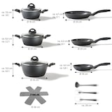 thumbnail of STONELINE® CERAMIC Kochgeschirr-Set, 14-tlg., Keramik-Beschichtung, mit Glasdeckeln, Induktion