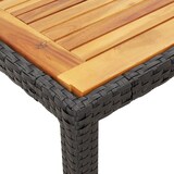 thumbnail of vidaXL 3-tlg. Garten-Essgruppe mit Kissen Schwarz Poly Rattan