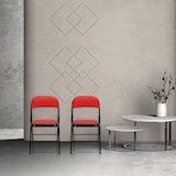 thumbnail of Silla de confidente / silla para visitas / silla plegable TUDELA PU rojo hjh OFFICE