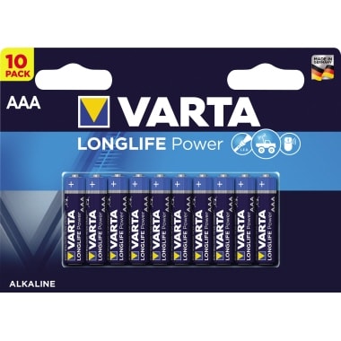 Varta Batterie Longlife Power 4903121461 AAA LR03 10 St./Pack.