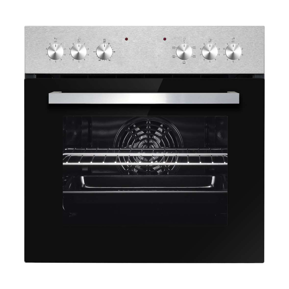 PKM Einbauherdset EHSM4IX, EEK A, 5 Backofen Funktionen, Edelstahlblende