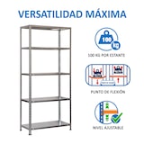 thumbnail of SimonRack Metallregal mit Schrauben 1800x900x300 mm, 5 Böden, 100 kg Biegepunkt, Verzinkt - Comfort