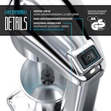 thumbnail of Arendo Getränkemixer elektrisch, 500 ml, 100 W, 2 Geschwindigkeitsstufen, für Protein Drinks Smoothies Eischnee Cocktails, Silber