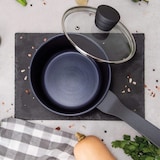 thumbnail of 3claveles - 16cm diameter, 1,3 liter gegoten aluminium steelpan met deksel, antiaanbaklaag