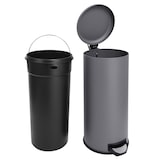 thumbnail of SVITA T30 prullenbak 30 liter staal pedaalemmer afvalbak grijs