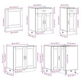 thumbnail of vidaXL 11-tlg. Küchenschrank-Set Porto Grau Sonoma Holzwerkstoff