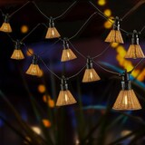 thumbnail of LED Lichterkette Lampenschirme in Korboptik Party Deko Boho koppelbar 4,5m