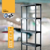 thumbnail of ArtPlast - Modulaire kast van polypropyleen met 5 planken 60x30x176 cm in kleur zwart - TEMPO-Collectie
