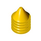thumbnail of Balise tronconique jaune en pehd - lot de 5-plast'up rotomoulage - JAUNE