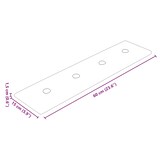 thumbnail of vidaXL Wandkopfteilen 12 pcs Braun 60 x 15 cm Kunstleder
