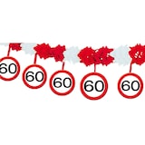 thumbnail of 60. Geburtstag Verkehrsschild Party Deko Set rot weiß Mann Frau Partyset