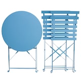 thumbnail of SVITA BERLIN Bistroset Metalen Zitgroep Balkon Opvouwbare Tafel Stoelen Blauw